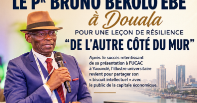 LITTÉRATURE : Le Pr Bruno BEKOLO EBE à Douala pour une leçon de résilience « De l&rsquo;autre côté du mur »